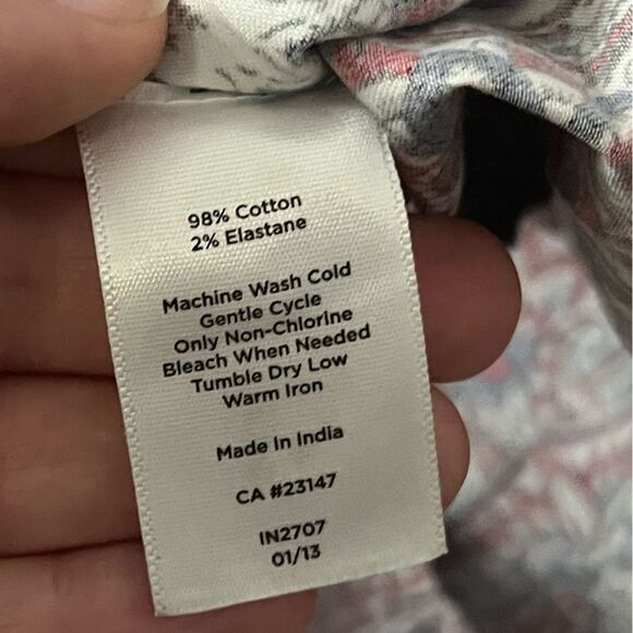 NWT Talbots Petite Paisley Pleated A-Line Cotton Blend Skirt Size 8P - Picture 6 of 8